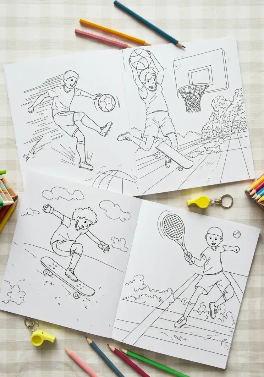 sport coloring page