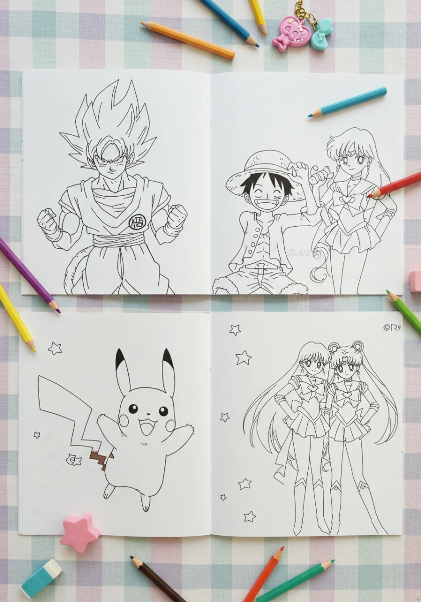 anime coloring page