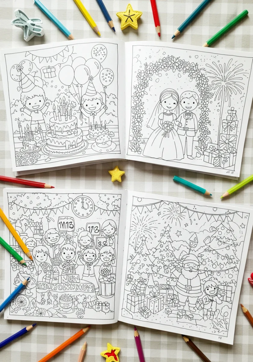 Events coloring page